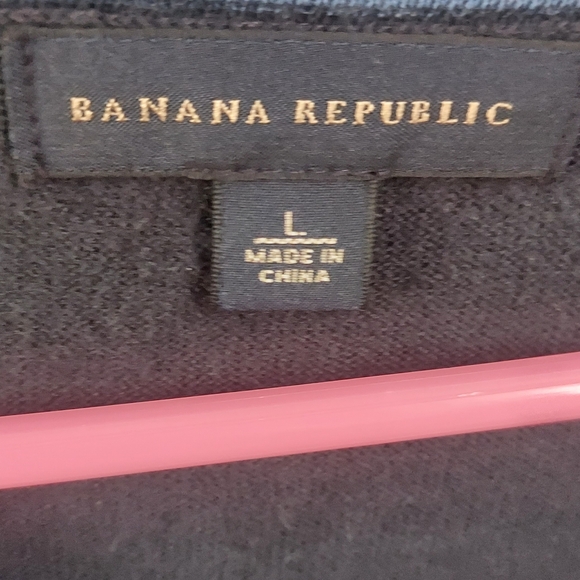 ! Cashmere Silk Argyle V-neck sweater large Banana Republic - Picture 3 of 6